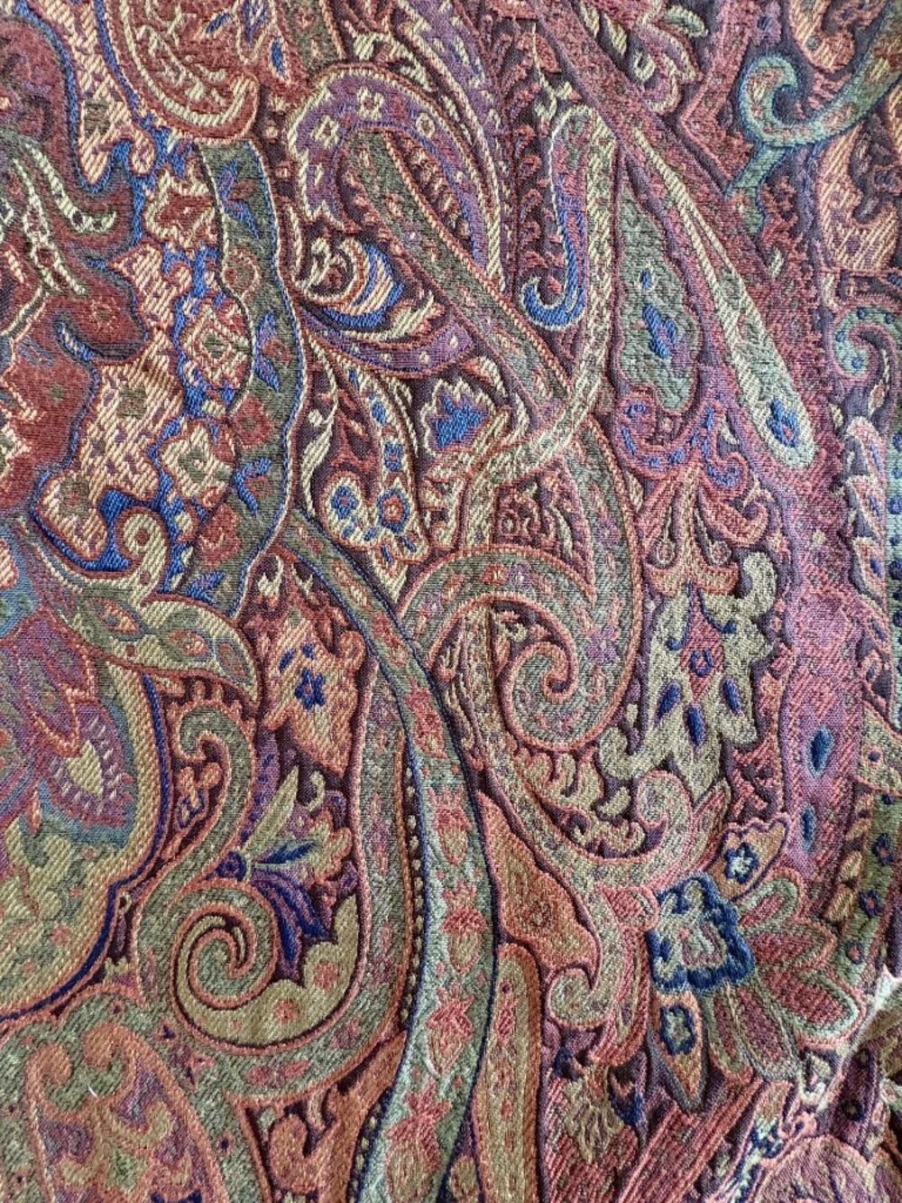 Lauren Ralph Lauren Dalmency Hall Paisley Euro Shams Pair 25x25 Suede Like Trim